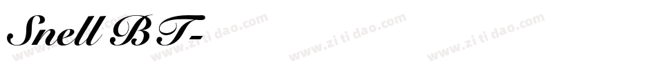Snell BT字体转换